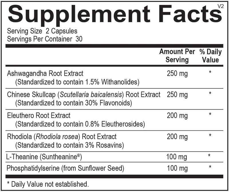 Adrenevive — Supplement Facts