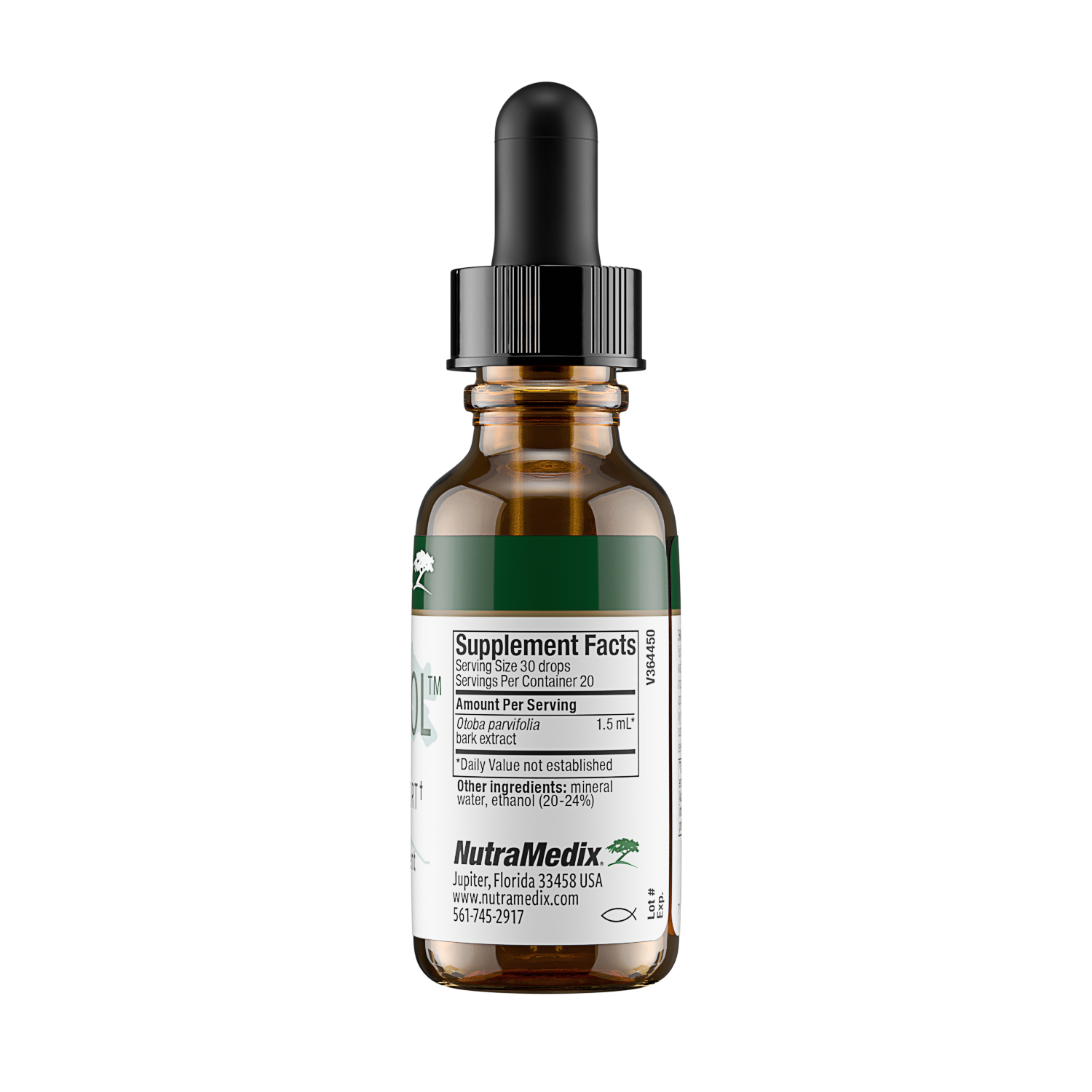 NutraMedix Banderol - 1 oz supplement facts