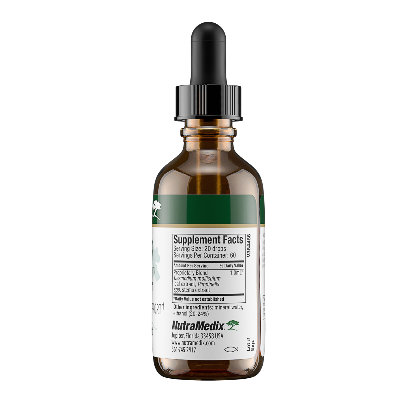NutraMedix Burbur Pinella - 2 oz supplement facts