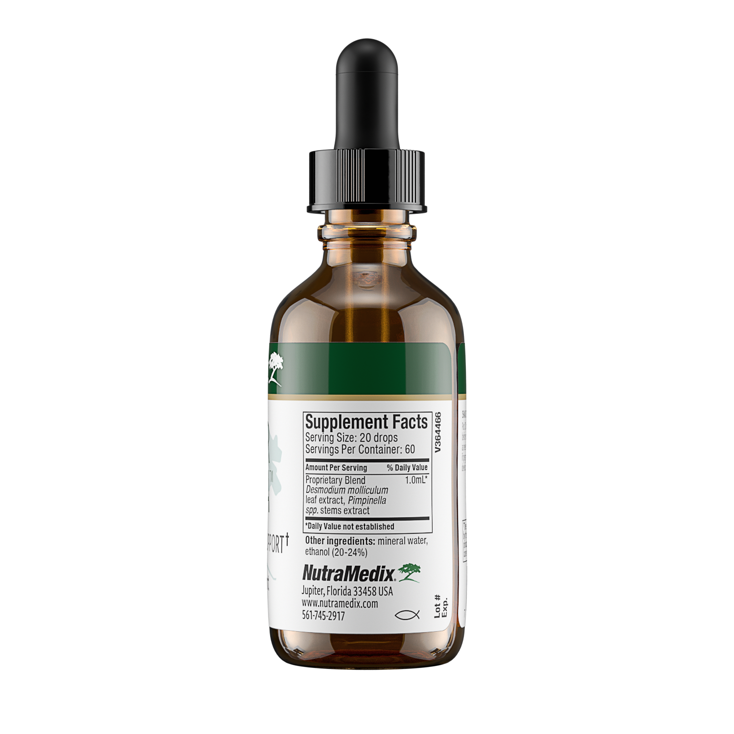 NutraMedix Burbur Pinella - 2 oz supplement facts