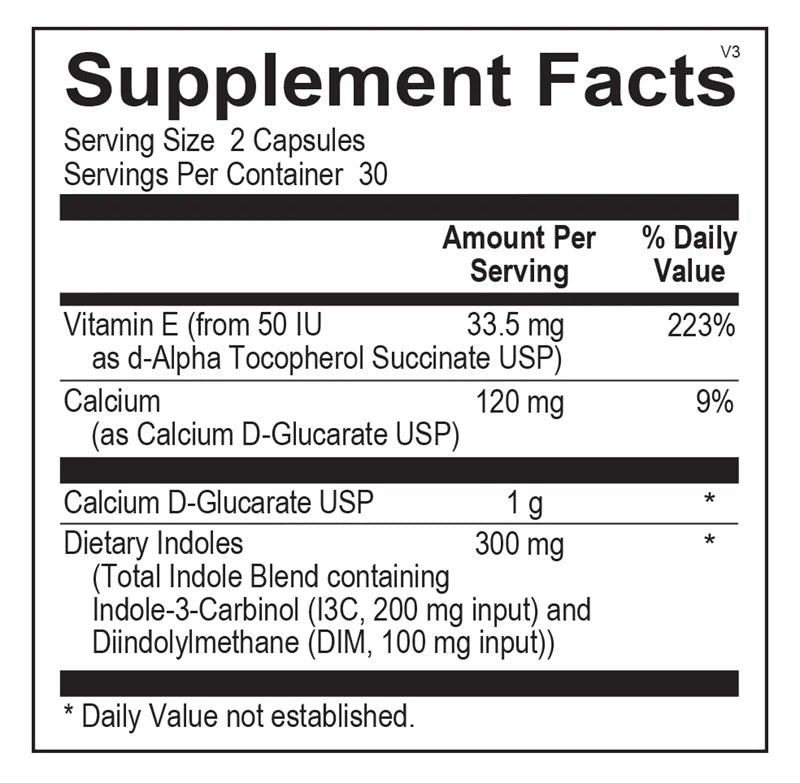CDG EstroDIM — Supplement Facts