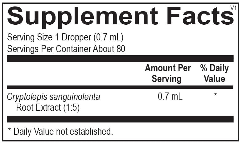 Cryptolepis — Supplement Facts
