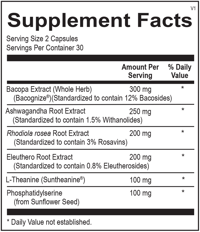 NuAdapt — Supplement Facts