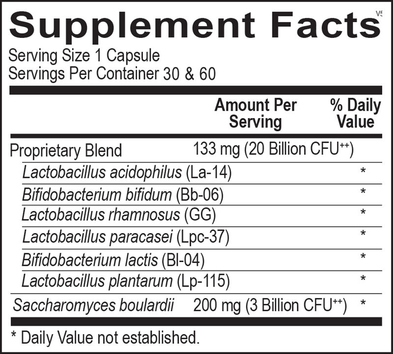 Orthobiotic — Supplement Facts
