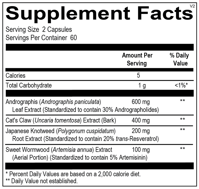 Phytocidal — Supplement Facts