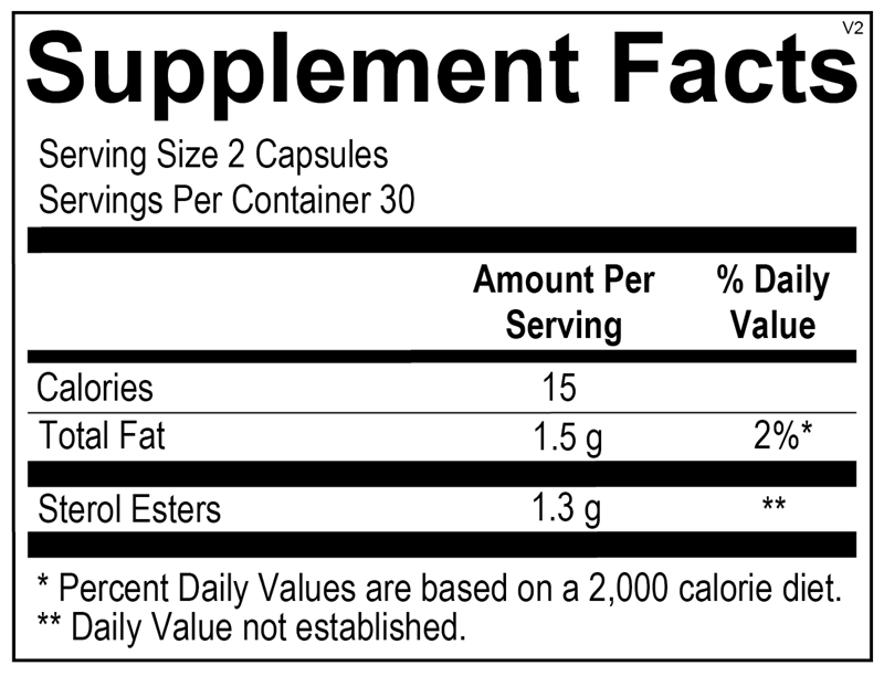 Plant Sterols — Supplement Facts
