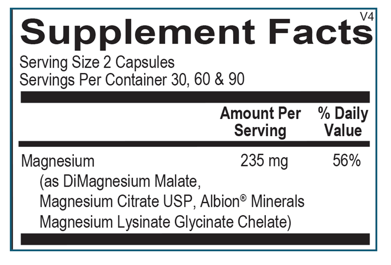 Reacted Magnesium — Supplement Facts