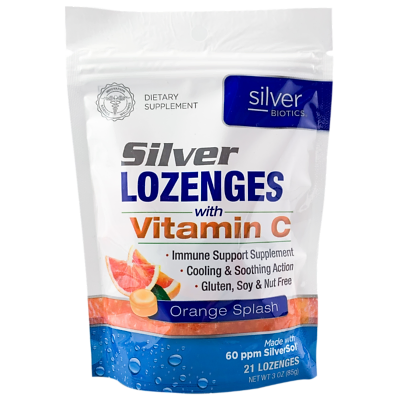 Silver Lozenges with Vitamin C - 21 lozenges