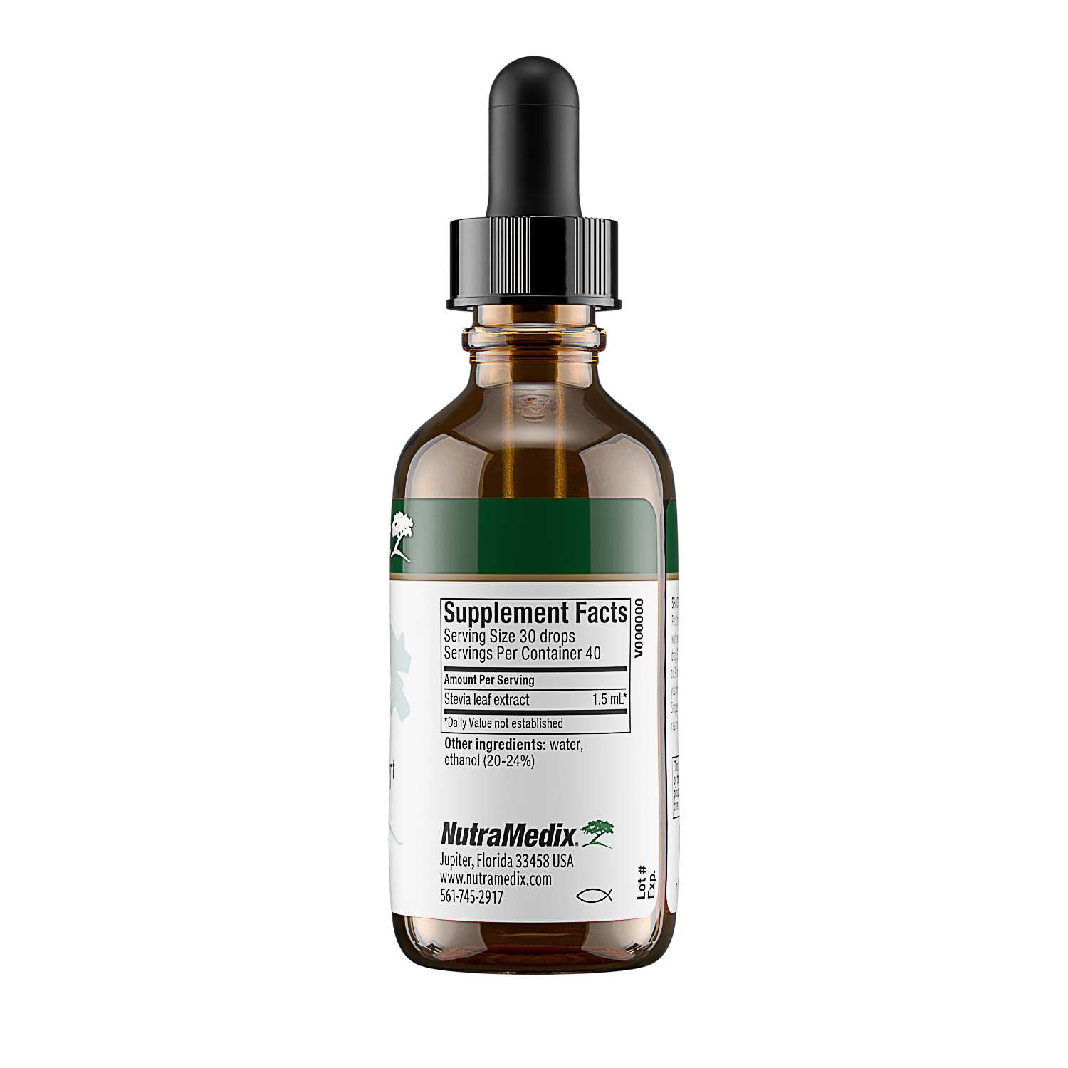 NutraMedix Stevia - 2 oz supplement facts