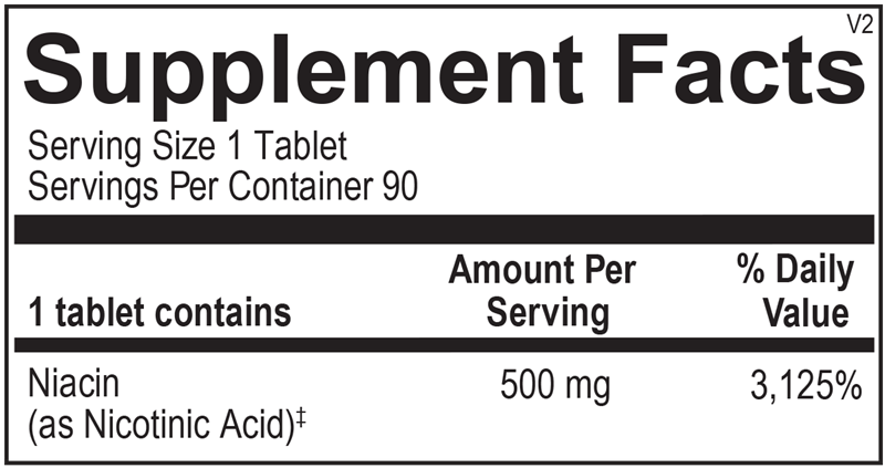 Time Release Niacin — Supplement Facts